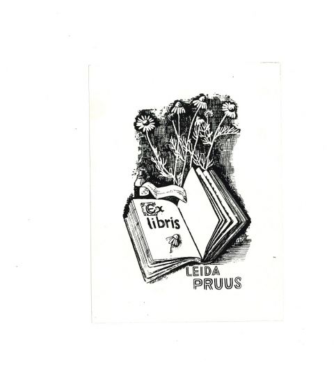 Ex Libris Leida Pruus - Modern Artwork