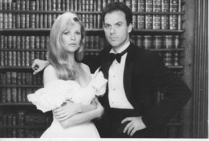 Kim Basinger and Michael Keaton on the set of "Batman"