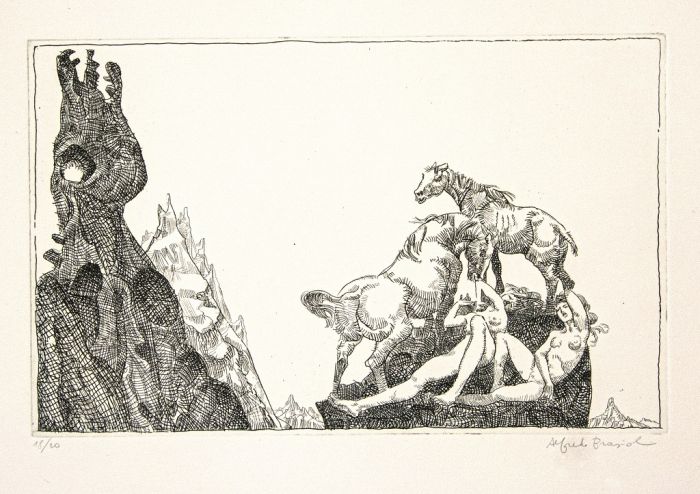 Women And Horses by Alfredo Rasioli - Contemporary Artworks 