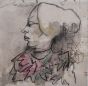 Portrait  by the artist Mino Maccari -  Contemporary Artwork