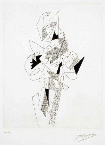 Arlecchino by Gino Severini - Contemporary Artwork