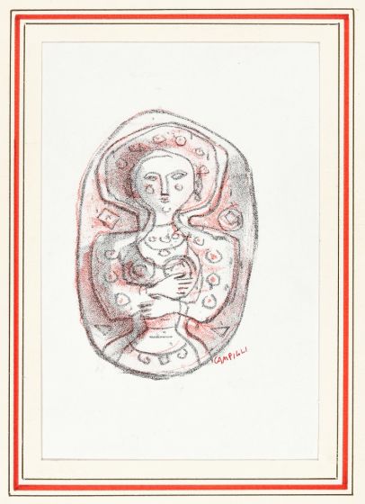 Woman by Massimo Campigli - Modern Artwork