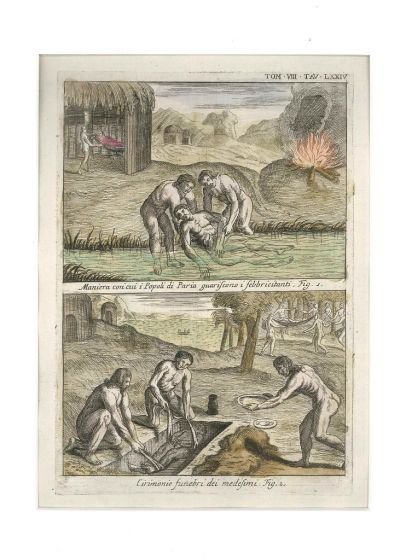 Pariah Way of healing fevered people and Funeral Ceremony by Gianfrancesco Pivati - Old Master Artwork