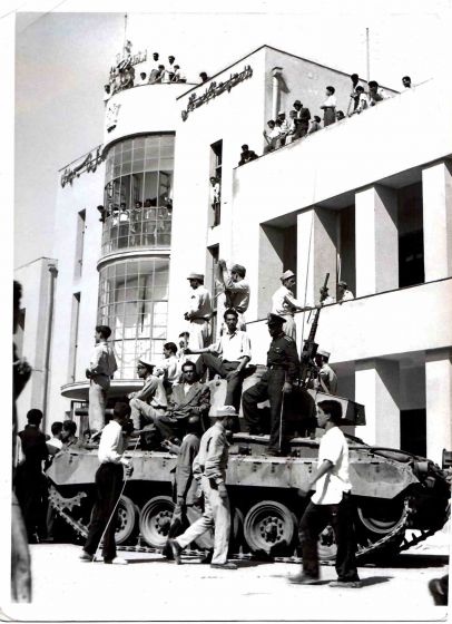 Ministry of Telegraph and Telephone Captured during the Revolution in Iran