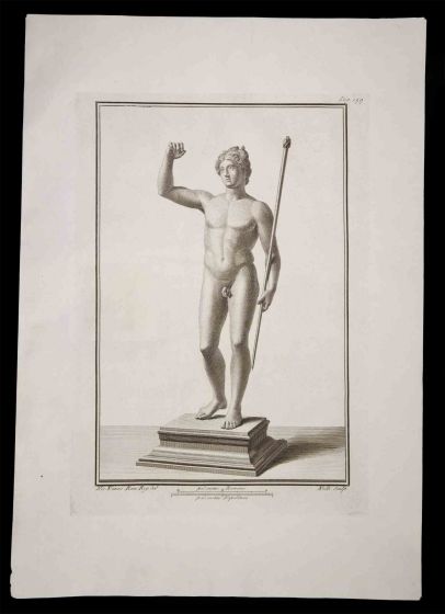 Ancient Roman Statue with the Stick