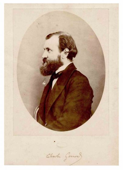 Photographic Portrait and Autograph of Charles Gounod - Original Photographs