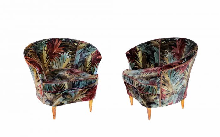 Pair of Vitange Armchairs Italy 1950s