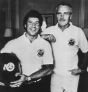 Portrait of Paul Newman with Mario Andretti