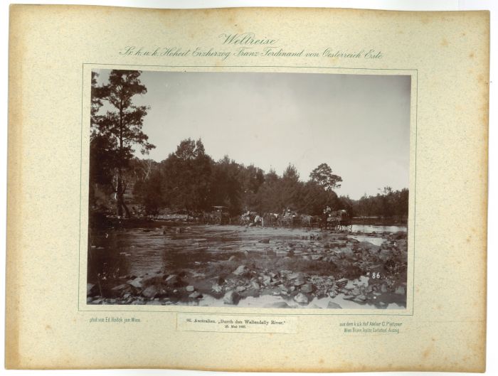 Australien - Durch den Wallendelly River - 25 Mai 1893  by prince Franz Ferdinand von Osterreich Este - Artwork