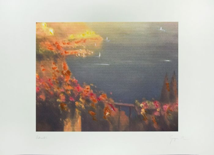 The Balcony by Martine Goeyens - Contemporary Artwork