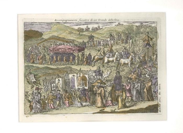 Funeral accompanying of a Lord of China by Gianfrancesco Pivati - Old Master Artwork