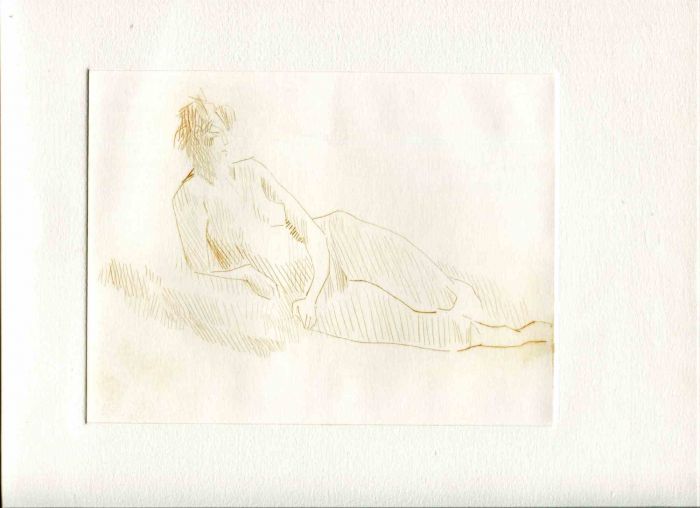 Posing nude