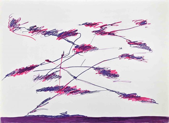 Abstract Violet Composition