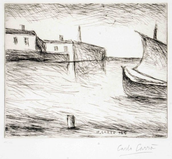 Seascape by Carlo Carrà - Contemporary Artwork