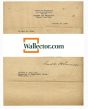 Historical Document by Franklin D. Roosvelt - Manuscript