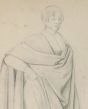 Man with Cloak By Hermann Goldschmidt - Modern Artwork