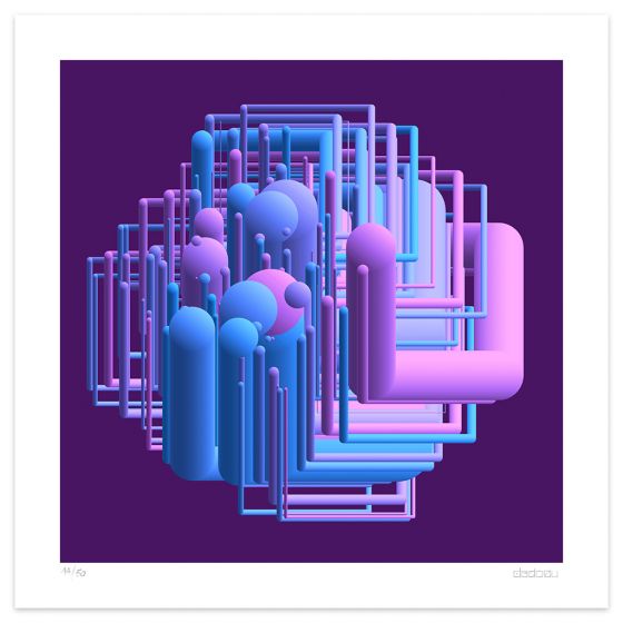 Tubing by Dadodu - Contemporary Art Print