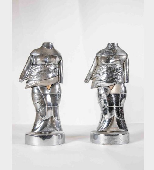 Pair of Mini-Caryatids