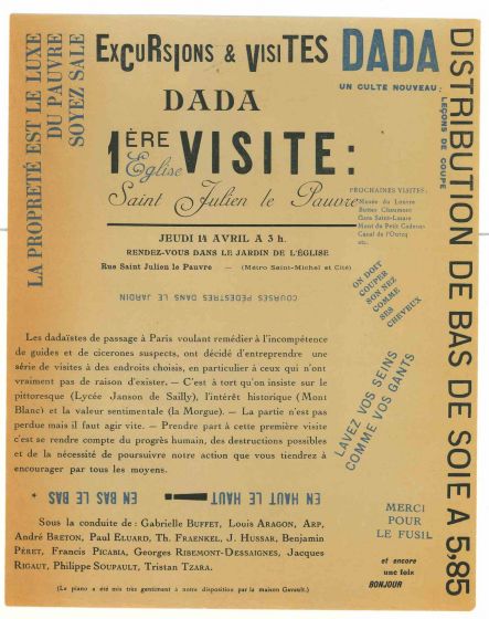 Invitation to Dada Exhibition