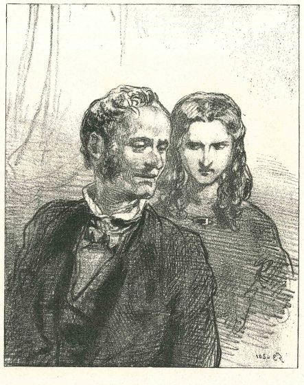 Paul Gavarni - The Couple - Modern Art