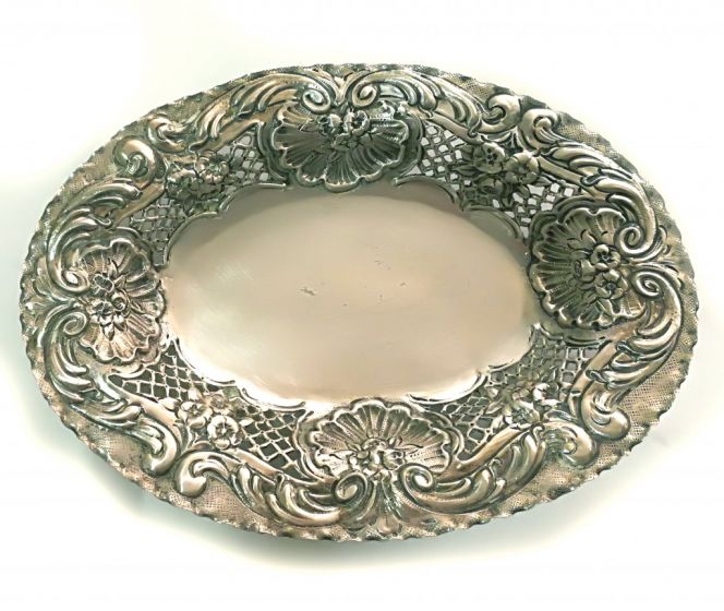 Embossed Silver Centrepiece by Anonymous - Decorative Object