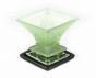 Satin Art Glass Centerpiece