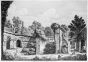 Luigi Rossini, Avanzi dell'Anfiteatro creduto Marittimo in Villa Adriana. Rome, 1825.