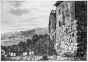 Luigi Rossini, Avanzi delle grandi Mura Ciclopee da Vitruvio opus incertum, nella città di Cora. Rome, 1826, Luigi Rossini, Tivoli, Rome, Architecture, Ruins, Landscape, Roman, Villa, Palace, Neoclassicism, Old Masters, Artworks, Etchings, Engraves, Arche