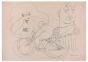 Man On A Bicycle by Mino Maccari - Modern Artwork