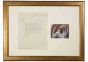 Autograph  Letter by Piero Dorazio and Photo