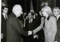 Monica Vitti with italian President Francesco Cossiga