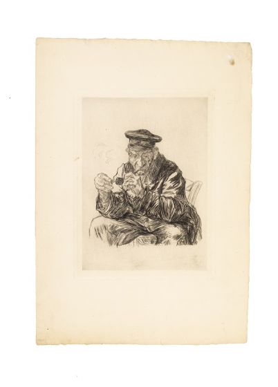 Homme à la pipe by Anonymous - Modern Artwork