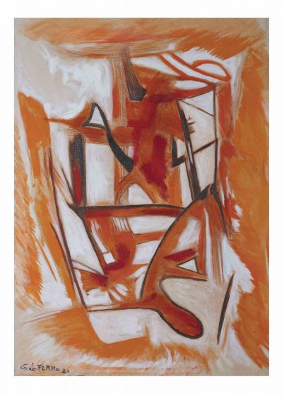 Orange abstract Composition