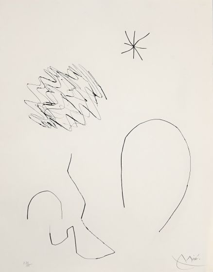 Journal D'Un Graveur - Vol. 1  Plate 13 by Joan Mirò - Surrealist Artwork