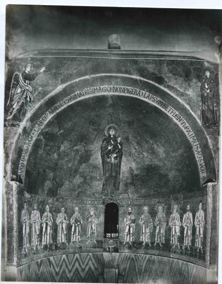 Vintage Photo Detail of the Cathedral in Torcello (Venice) 