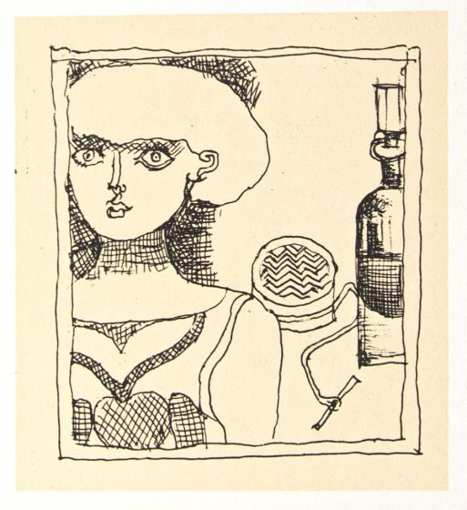 Portrait of a Woman by Franco Gentilini - Contemporary Artwork
