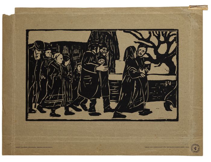  "Procession" by Albert Haueisen-  Modern Artwork