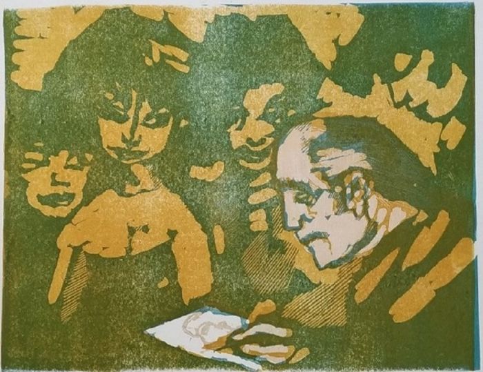 The Illustrator by Mino Maccari - Modern Artwork