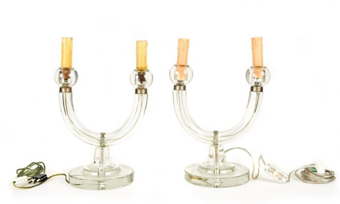 Glass Candleholder Lamps by Anonymous - Design Lamp
