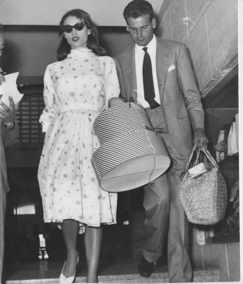 The Italian Actress Elsa Martinelli with Mancinelli Scotti