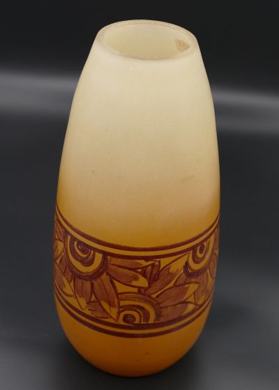 Art-Déco Orange Vase - Decorative Objects