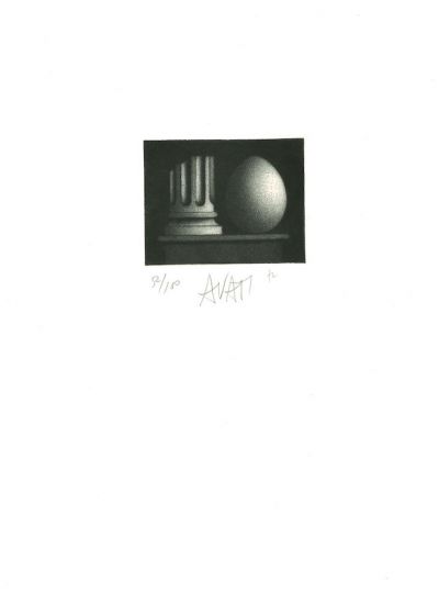 Column and Egg by Mario Avati - Contemporary Artwork