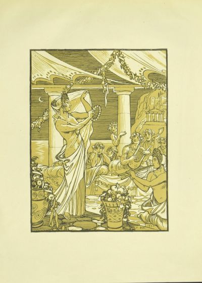 Baccanale by Ferdinand Bac - Modern Artwork 