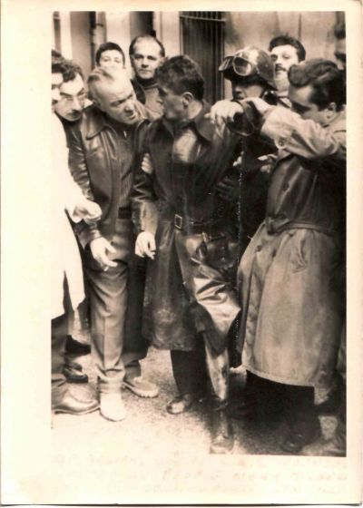Injured, Algeria, historical photograph