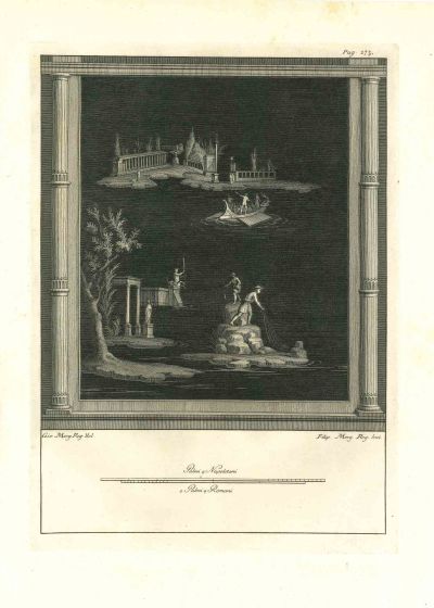 Ancient Roman Island - Giovanni Morghen - Old Master's Artwork