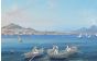 View of the Gulf of Naples, with Vesuvius on the background