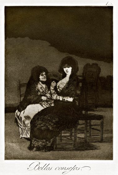 Bellos consejos by Francisco Goya - Old Masters