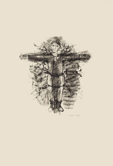 Crucifix by Michel Ciry - Modern Artwork