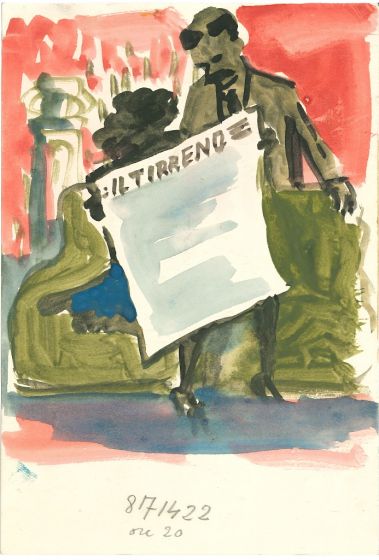 Il Tirreno by Mino Maccari - Contemporary Artworks