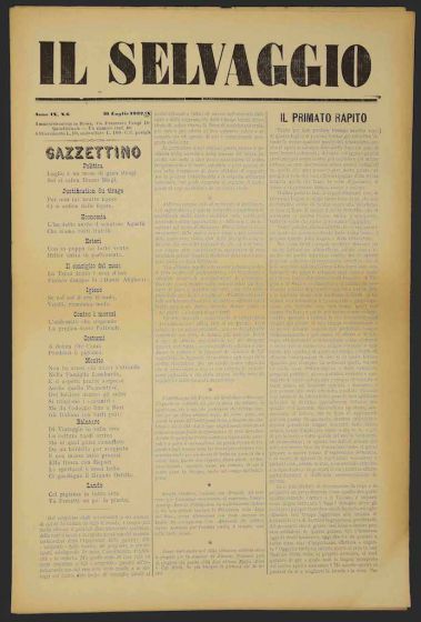 "Il Selvaggio no.6- 1932", Illustrated by Mino Maccari- Art Magazine